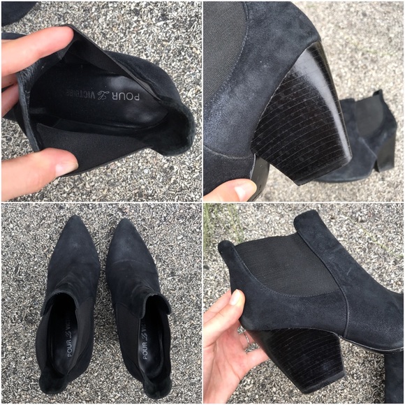 Pour la Victoire Allena Pointed Suede Ankle Boot - Picture 7 of 8